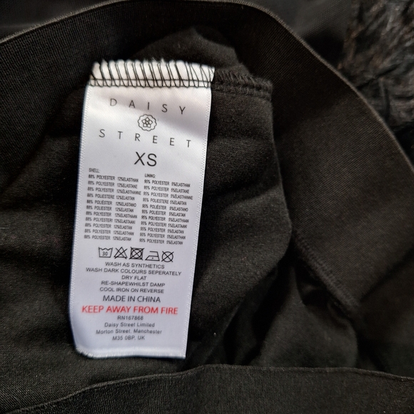 Lace-Up Maxi Skirt Black Sheer with Metal Crosses - Goth Grunge Alt XS/S - Picture 7 of 7